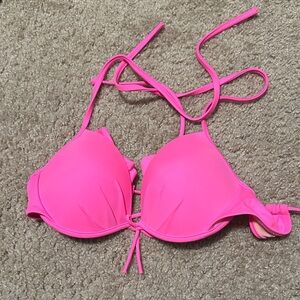 Victoria's Secret Hot Pink Push-Up Bikini Top